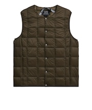TAION (タイオン) - CREW NECK BUTTON DOWN VEST (クルーネックボタンダウンベスト) TAION-004