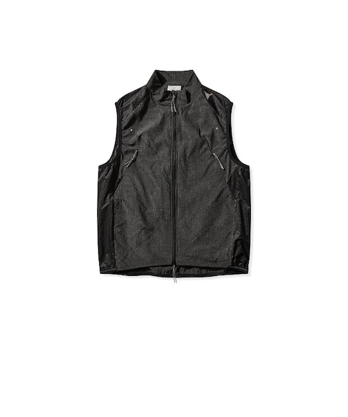 ROA (ﾛｱ) - NUMB PINSTRIPED COMMUTING VEST (ﾅﾑ ﾋﾟﾝｽﾄﾗｲﾌﾟ ｺﾑﾃｨﾝｸﾞ ﾍﾞｽﾄ)