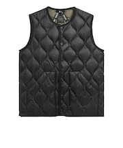 TAION (タイオン) - MILITALY CREW NECK DOWN VEST SOFTSHELL (ミリタリークルーネックダウンベストソフトシェル) 004ALSBML-1