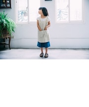 キッズエプロン110cm/台湾八哥No.4/橄欖緑
