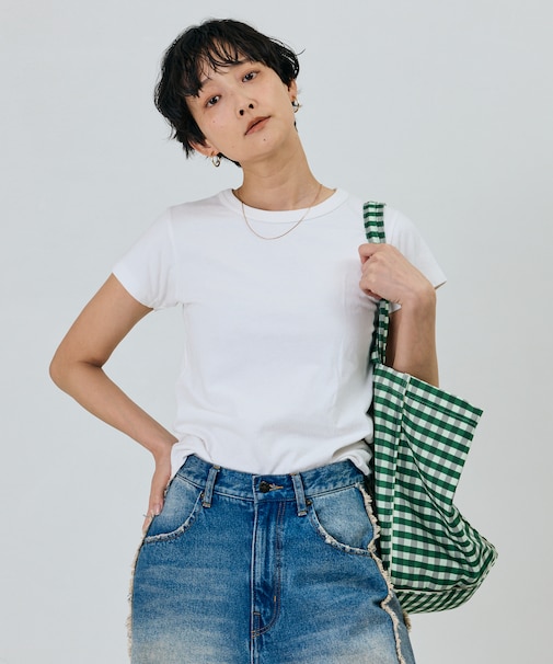 オイルカット加工クルーネック Tシャツ