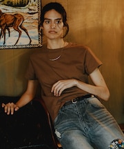 オイルカット加工クルーネック Tシャツ