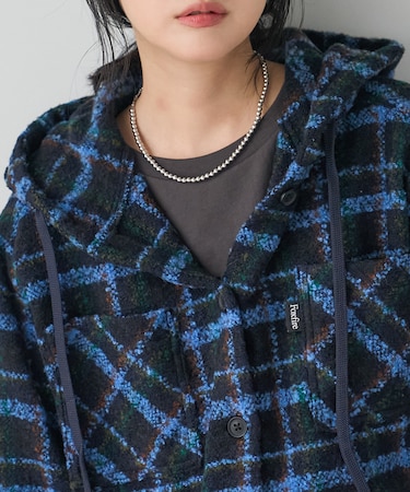 別注 フード ヘビー ネルシャツ ジャケット