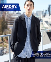 AIRDRY HIGH TECH YARN 高機能素材 テーラードジャケット リラックスフィット