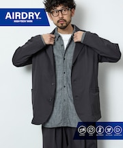 AIRDRY HIGH TECH YARN 高機能素材 テーラードジャケット リラックスフィット