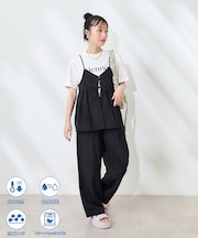 【セットアイテム】SUMMERCOOL リボン付き キャミソールセットアップ/接触冷感