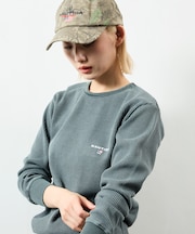 Essentials タイトフィット L/S クルーネック ワッフル ピグメントTシャツ