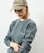 Essentials タイトフィット L/S クルーネック ワッフル ピグメントTシャツ