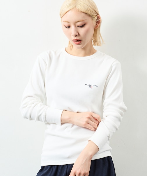 Essentials タイトフィット L/S クルーネックTシャツ