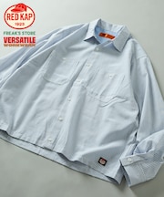 RED KAP × FREAK'S STORE 別注 クロップド オックスフォード ロングスリーブ ワークシャツ