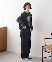 別注 コーデュロイ 紐付きイージーパンツ<セットアップ対応>