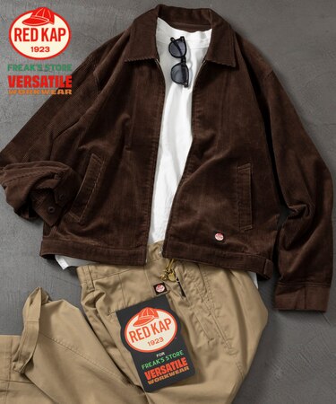 RED KAP × FREAK'S STORE 別注 SMU JK-22 SHORT LENGTH ジップアップ コーデュロイ ワークジャケット