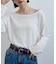 シアーワッフルルーズTシャツ