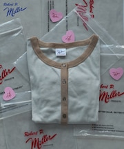 別注 Light Panel Rib ColorScheme Cardigan