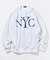 リラックスフィット NYCロゴ クルーネックスウェット