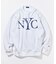リラックスフィット NYCロゴ クルーネックスウェット