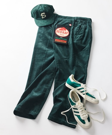 RED KAP × FREAK'S STORE 別注 SMU PT-38 SETUP 2TUCK CORDUROY WIDE PANTS