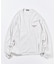 リラックスフィット フラッグロゴ ヘムコード ロングスリーブ ポケットTシャツ
