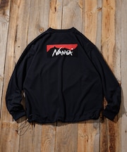 NANGA × FREAK'S STORE 別注 neo-PRO スピンドル バックプリント ロングスリーブTシャツ/日本製/遮熱/UVカット/吸水速乾