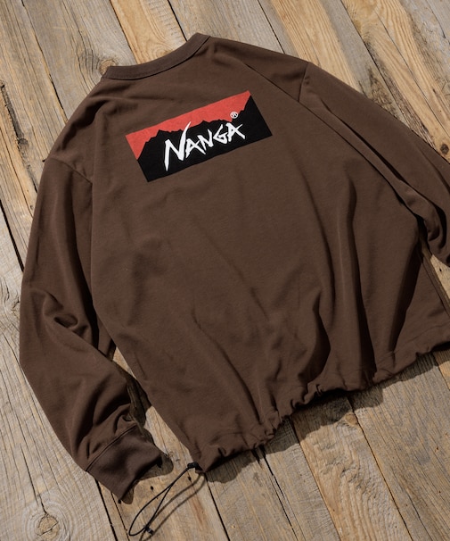 NANGA × FREAK'S STORE 別注 neo-PRO スピンドル バックプリント ロングスリーブTシャツ/日本製/遮熱/UVカット/吸水速乾