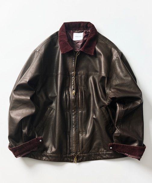 LEATHERETTE TRACKER JACKET