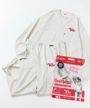 SAUVENIR×FREAK'S STORE 別注 L/S KANNAIGI by Healthknit 裏毛セットアップ
