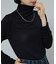 シルク カシミア入り タートルネックロンT