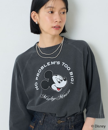 【MICKEY MOUSE】Circle Raglan Tシャツ
