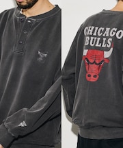 NBA × FREAK'S STORE 別注 チームバックロゴ ヘンリーネックスウェット