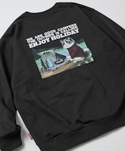 Coleman × FREAK'S STORE 別注 ヴィンテージカタログ キャットデザイン クルーネックスウェット