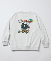 Coleman × kaoyorinakami 別注 ベア― バックプリント クルーネックスウェット