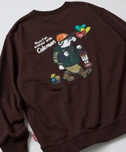 Coleman × kaoyorinakami 別注 ベア― バックプリント クルーネックスウェット
