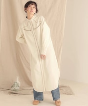 【WEB限定】パイピングウエスタンシャツワンピース