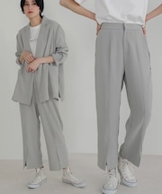 フロントスリットパンツ