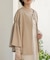 【オケージョンドレス/結婚式/2サイズ展開/SET ITEM/インナー付き/裏地付き】ケープ風ジャケット
