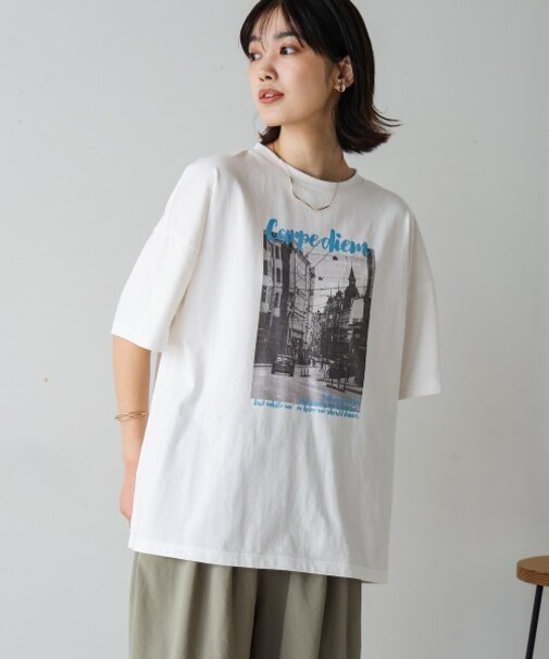 タウンフォトカラーロゴＴシャツ