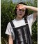 汗染み防止モックネックビューTシャツ