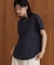 汗染み防止モックネックビューTシャツ