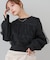 【Bab】ショート丈チュールレイヤードスウェット