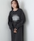 【Bab】（選べるサイズ展開）前後2WAYホックプリントマーメイドスウェットワンピース