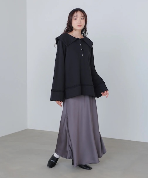 【Bab】サテンナロースカート