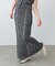 【Bab】【セットアップ対応可能】【選べるサイズ展開】MIX編みラインニットスカート