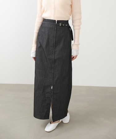 【Bab】【選べるサイズ展開】フロントWジップタイトスカート