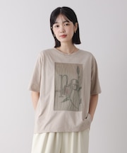 フラワーロゴプリントTee