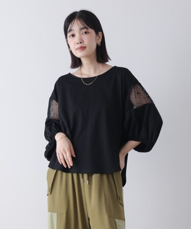 メッシュラインプルオーバー