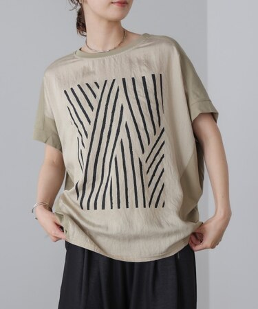 モノトーンゼブララインTシャツ