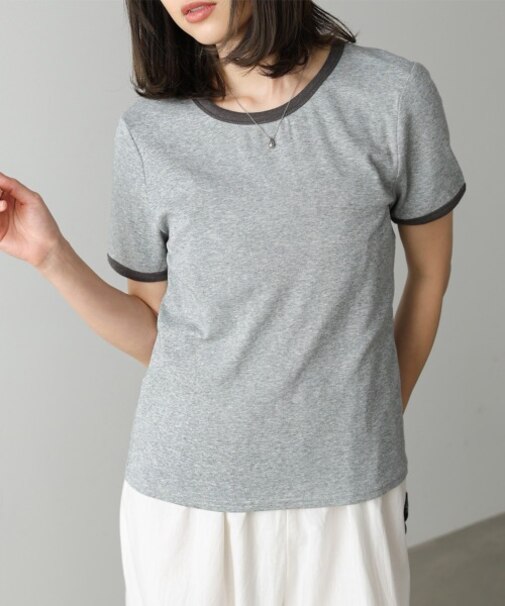 【Bab】配色リンガーTシャツ