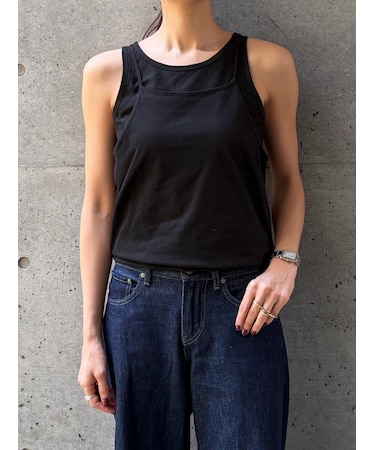 LAYERED TANK OVER CAMI(キャミレイヤードタンクトップ)
