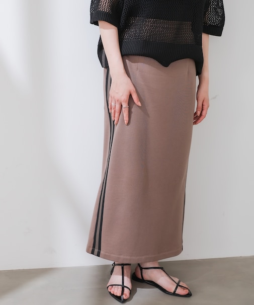 ストロングコットン裏毛サイドラインスカート