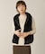 ストライプステッチファーベスト